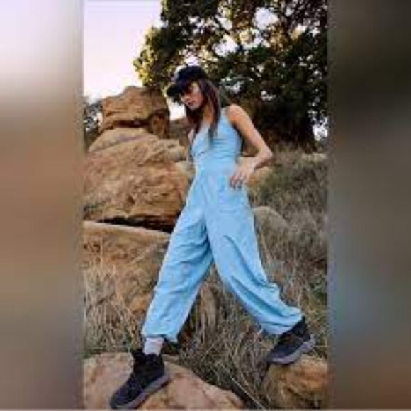 NWT Free People Righteous Onesie in Falling Water Size XS - Picture 2 of 3